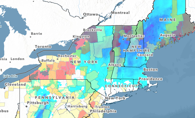 Winter weather layers from Baron